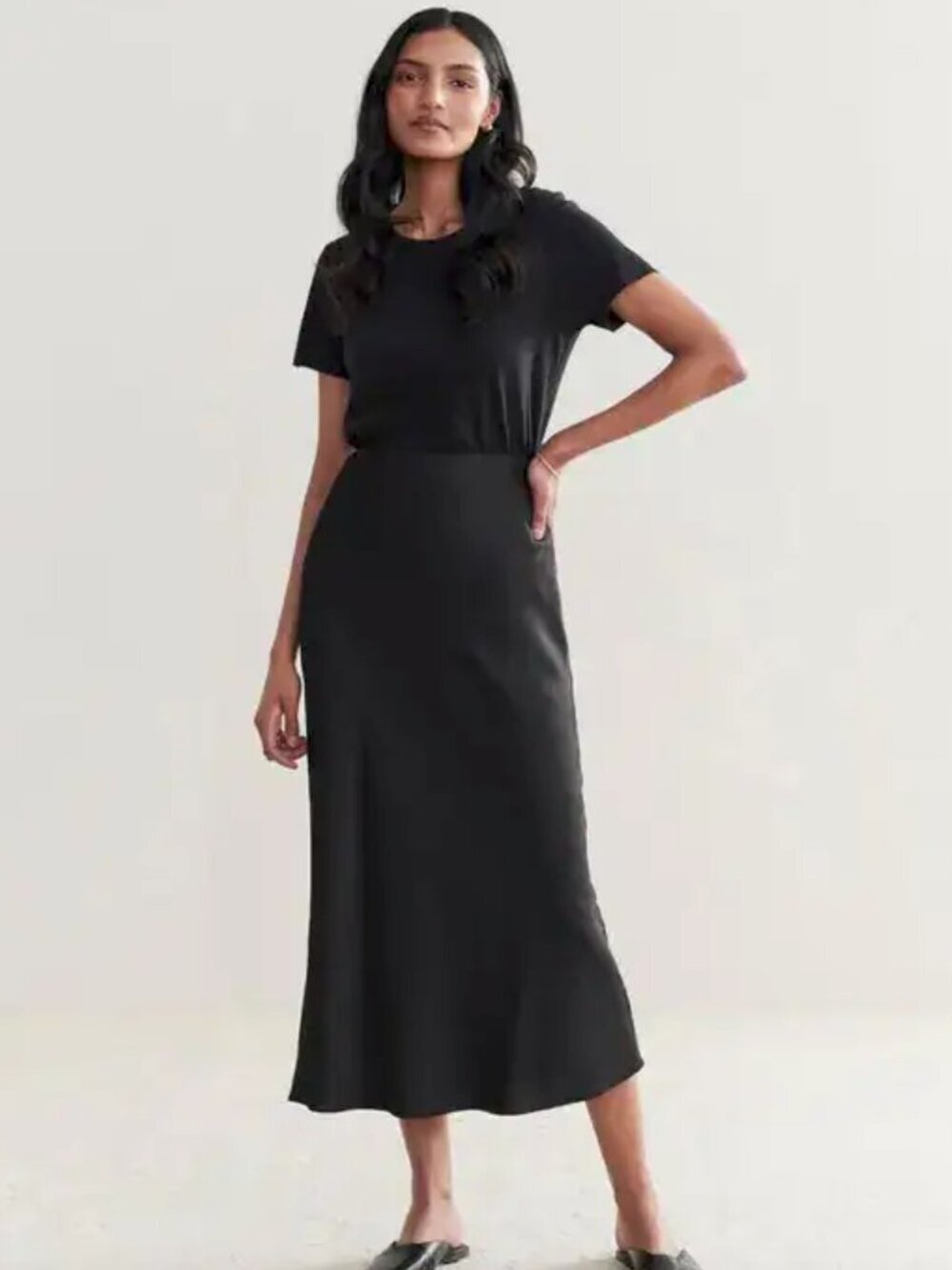 Jenni Kayne Sawyer Satin Midi Skirt